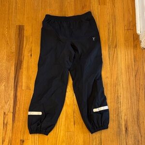 Polarn O. Pyret Black waterproof snow and rain pant with Reflective Stripes